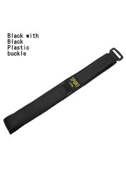 YQI Nylon watch strap 26mm 24mm 22mm 20mm 18mm watch band sports watchband waterproof hook and loop fasteners long for men