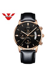 2309 NIBOSI Luxury Brand Mens Watches Business Dress Quartz Wristwatch Waterproof Chronograph Watch for Men Relogio Feminino