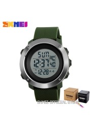 SKMEI - Simple Men's Digital Work Watch, PU Strap, Multifunctional LED Display, 5 Bar Water Resistant, 1267