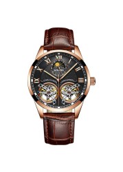 Ailang original master top brand men watch high quality 2019 latest design double tourbillon watch men swiss automatic hollow mechanical watch sport fashion trend casual business waterproof luminous watch