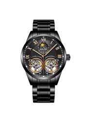 Ailang original master top brand men watch high quality 2019 latest design double tourbillon watch men swiss automatic hollow mechanical watch sport fashion trend casual business waterproof luminous watch