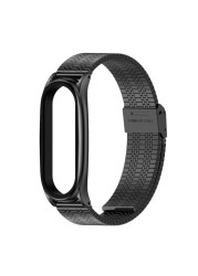 حزام ل شاومي Mi Band 6 5 NFC العالمي المعادن سوار المعصم ل Mi الفرقة 4 حزام الفولاذ المقاوم للصدأ الأساور ل Mi Band 3 Correa