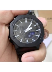 High Quality 2100 LED Dual Display Men Women Sports Wrist Watch Electronic Digital Multifunction Waterproof Couples Watch 02