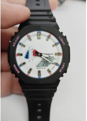 High Quality 2100 LED Dual Display Men Women Sports Wrist Watch Electronic Digital Multifunction Waterproof Couples Watch 02