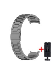 no gaps stainless steel band for samsung galaxy watch 4 classic 46mm 42mm strap matel correa galaxy watch 4 44mm 40mm bracelet