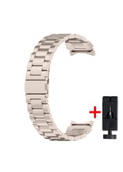 no gaps stainless steel band for samsung galaxy watch 4 classic 46mm 42mm strap matel correa galaxy watch 4 44mm 40mm bracelet