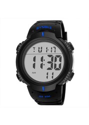 Men Alloy Watch New Digital Watch Erkek Kol Saati Waterproof Silicone Wrist Watch Dropship