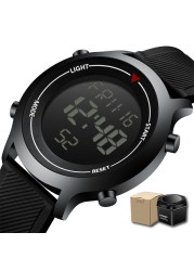 Men Alloy Watch New Digital Watch Erkek Kol Saati Waterproof Silicone Wrist Watch Dropship