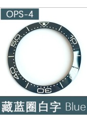 Green Luminous High Quality 40mm Slant Bezel Ceramic Insert for OMG Sea Master