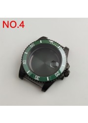 NH35 case 40mm sterile watch case add ceramic bezel fit NH35 movement NH36