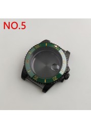 NH35 case 40mm sterile watch case add ceramic bezel fit NH35 movement NH36