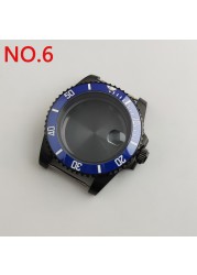 NH35 case 40mm sterile watch case add ceramic bezel fit NH35 movement NH36