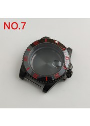 NH35 case 40mm sterile watch case add ceramic bezel fit NH35 movement NH36