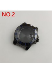 NH35 case 40mm sterile watch case add ceramic bezel fit NH35 movement NH36