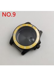 NH35 case 40mm sterile watch case add ceramic bezel fit NH35 movement NH36