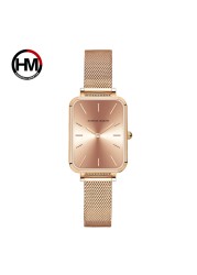 Luxury Ladies Ultrathin Quartz Watch Bracelet Simple Fashion Japanese Movement Stainless Steel Mesh Watch Strap Relogio Feminino