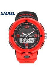 SMAEL Solar Power Men Sports Watches Waterproof LED Digital Watch Men Luxury Brand Electronic Mens Wrist Watch Relogio Masculino