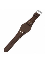 Kadigo for Fossil CH2891 Leather Watch Strap 22mm Replacement with Stainless Steel Buckle - Fossil CH2891 Leather Watch Strap