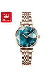 OLEVS Top Brand 2022 Women Fashion Luxury Quartz Watch Waterproof Stainless Steel Wristwatch For Women Fashion Female Gift Set