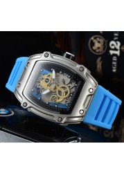 Feature Men Luxury Military Hollow Sports Watch Men Analog Date Quartz Watch Men's Watch