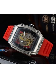 Feature Men Luxury Military Hollow Sports Watch Men Analog Date Quartz Watch Men's Watch