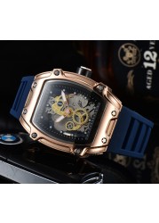 Feature Men Luxury Military Hollow Sports Watch Men Analog Date Quartz Watch Men's Watch