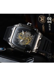 Feature Men Luxury Military Hollow Sports Watch Men Analog Date Quartz Watch Men's Watch