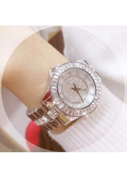 2022 Diamond Watches Women Famous Brand Fashion Ceramic Wristwatches Women Ladies Stainless Steel Female Clock Relogio Feminino