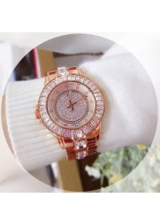 2022 Diamond Watches Women Famous Brand Fashion Ceramic Wristwatches Women Ladies Stainless Steel Female Clock Relogio Feminino