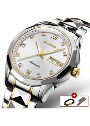 JSDUN Mechanical Watch Men Automatic Sapphire Crystal Waterproof Luxury Watches For Men Top Brand Wristwatch Montre Homme