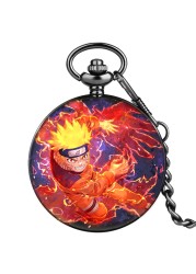 2022 New Custom Men Pocket Watch Japan Animation Style Alloy Case High-end Unise Quartz Watches With Chain for Male Friend