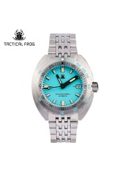 Tactical Frog Sub 300T V3 Retro Diver Watch Men NH35A Automatic Sapphire 200M Waterproof Luminous Stainless Steel Mechanical Bracelet