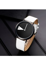 New Watch Yellow Leather Strap Casual Style Women Quartz Watches Ladies Watches Creative Clock Gift relogio feminino