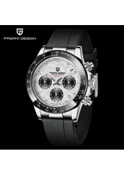 Pagani Design Chronograph Watches Men Japan VK63 Movement Sapphire Crystal Mirror Swimming Diving Sport 2021 New Wristwatch PD1644