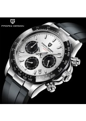 Pagani Design Chronograph Watches Men Japan VK63 Movement Sapphire Crystal Mirror Swimming Diving Sport 2021 New Wristwatch PD1644