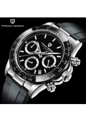 Pagani Design Chronograph Watches Men Japan VK63 Movement Sapphire Crystal Mirror Swimming Diving Sport 2021 New Wristwatch PD1644