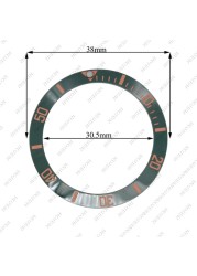 Corgeut 38mm Ceramic Bezel Insert For 40mm Mens Watch Watches Replace Accessories Watch Face Watch Bezel Inserts Different