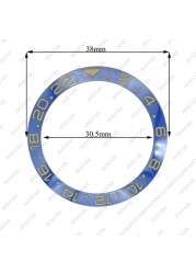 Corgeut 38mm Ceramic Bezel Insert For 40mm Mens Watch Watches Replace Accessories Watch Face Watch Bezel Inserts Different