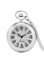 Personalized custom men women quartz pocket watch with thick chain Japan animation personality style neutral fashion watches