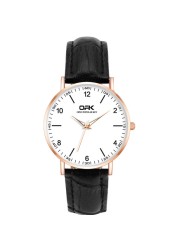 Ladies Watch Korean Fashion Trend Strap Quartz Watch, Punk Style Waterproof Luminous Luxury Leather Watch Accessories Women Gifts