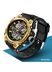 SANDA G Style Men's Digital Watch Military Shock Sports Watches Dual Display Waterproof Electronic Wristwatch Relogio Masculino