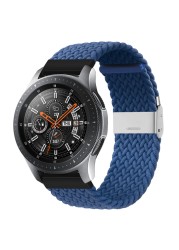 20mm 22mm Huawei Watch Band Length Adjustable Braided Nylon Watchband For Samsung Galaxy Watch Active 2 Watch Strap