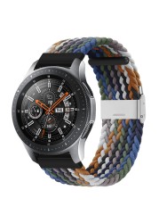 20mm 22mm Huawei Watch Band Length Adjustable Braided Nylon Watchband For Samsung Galaxy Watch Active 2 Watch Strap