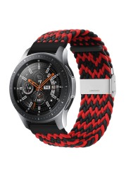 20mm 22mm Huawei Watch Band Length Adjustable Braided Nylon Watchband For Samsung Galaxy Watch Active 2 Watch Strap