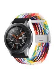 20mm 22mm Huawei Watch Band Length Adjustable Braided Nylon Watchband For Samsung Galaxy Watch Active 2 Watch Strap