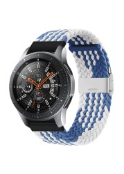 20mm 22mm Huawei Watch Band Length Adjustable Braided Nylon Watchband For Samsung Galaxy Watch Active 2 Watch Strap