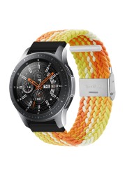 20mm 22mm Huawei Watch Band Length Adjustable Braided Nylon Watchband For Samsung Galaxy Watch Active 2 Watch Strap