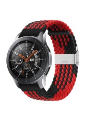 20mm 22mm Huawei Watch Band Length Adjustable Braided Nylon Watchband For Samsung Galaxy Watch Active 2 Watch Strap