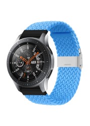 20mm 22mm Huawei Watch Band Length Adjustable Braided Nylon Watchband For Samsung Galaxy Watch Active 2 Watch Strap