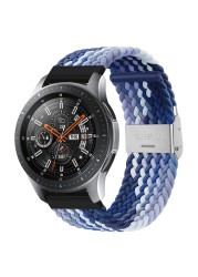 20mm 22mm Huawei Watch Band Length Adjustable Braided Nylon Watchband For Samsung Galaxy Watch Active 2 Watch Strap